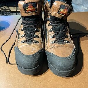 Thorogood Brown and Black Leather Work Boots